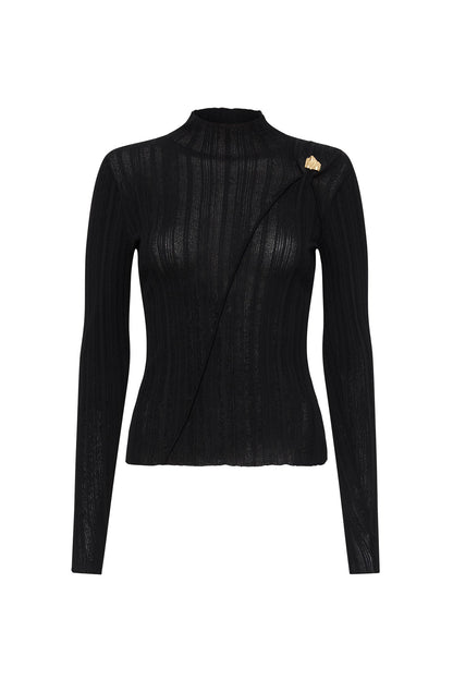 Women Wave Hardware Rib Knit | Aje