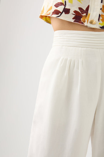 Women Jeanne Pintuck Wide Leg Pant | Aje