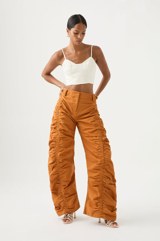 Women Kiara Ruched Drawstring Pant | Aje