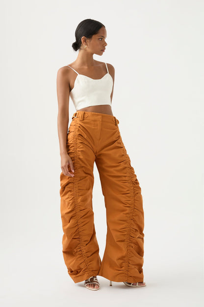 Women Kiara Ruched Drawstring Pant | Aje