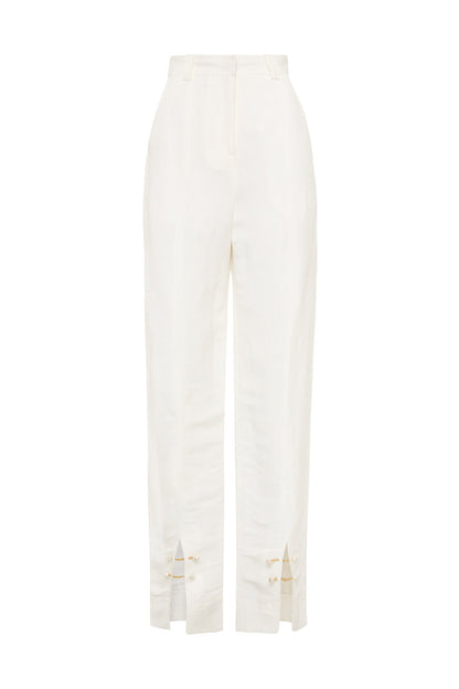 Women Zita Split Front Tapered Pant | Aje