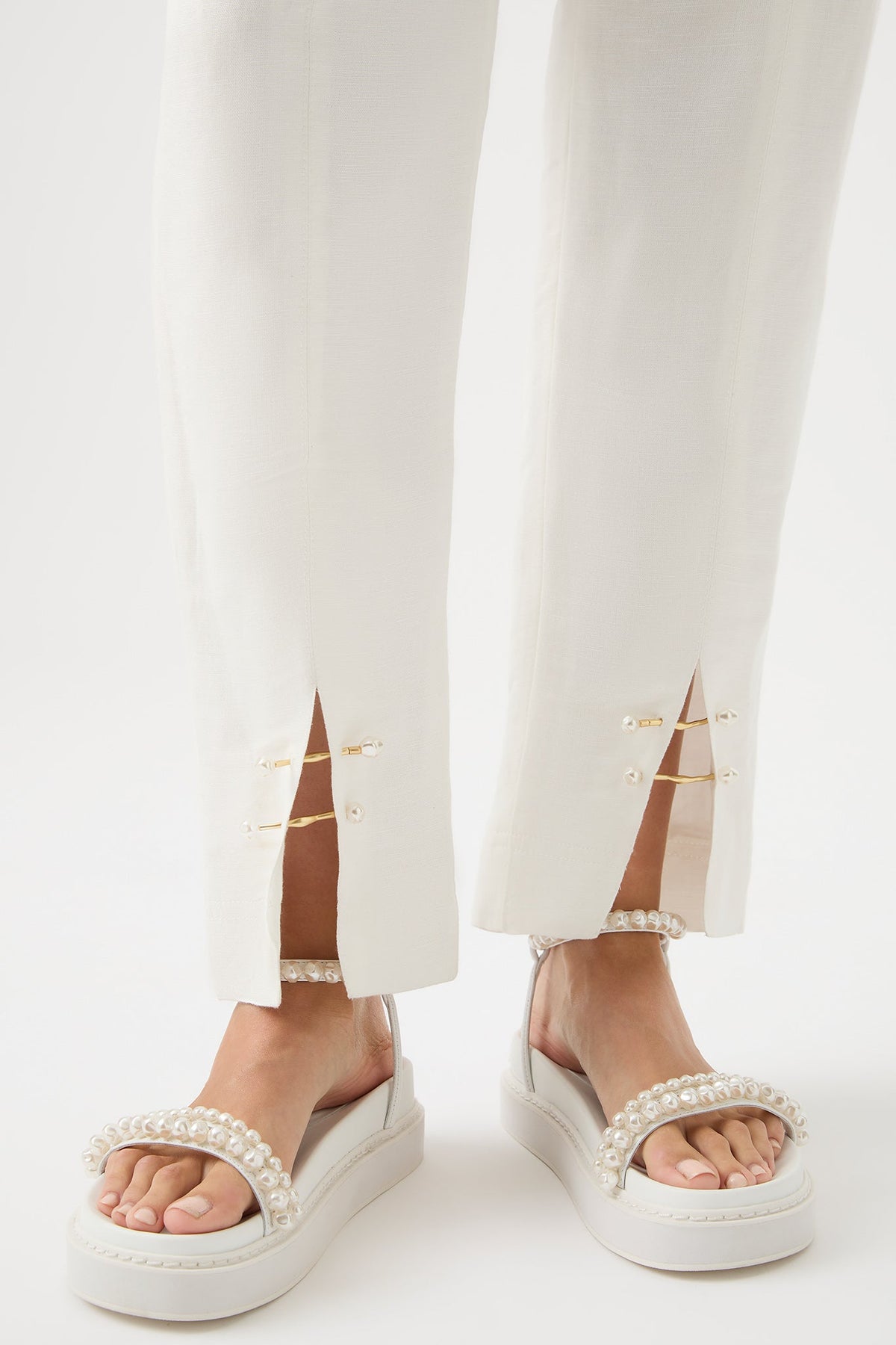 Women Zita Split Front Tapered Pant | Aje