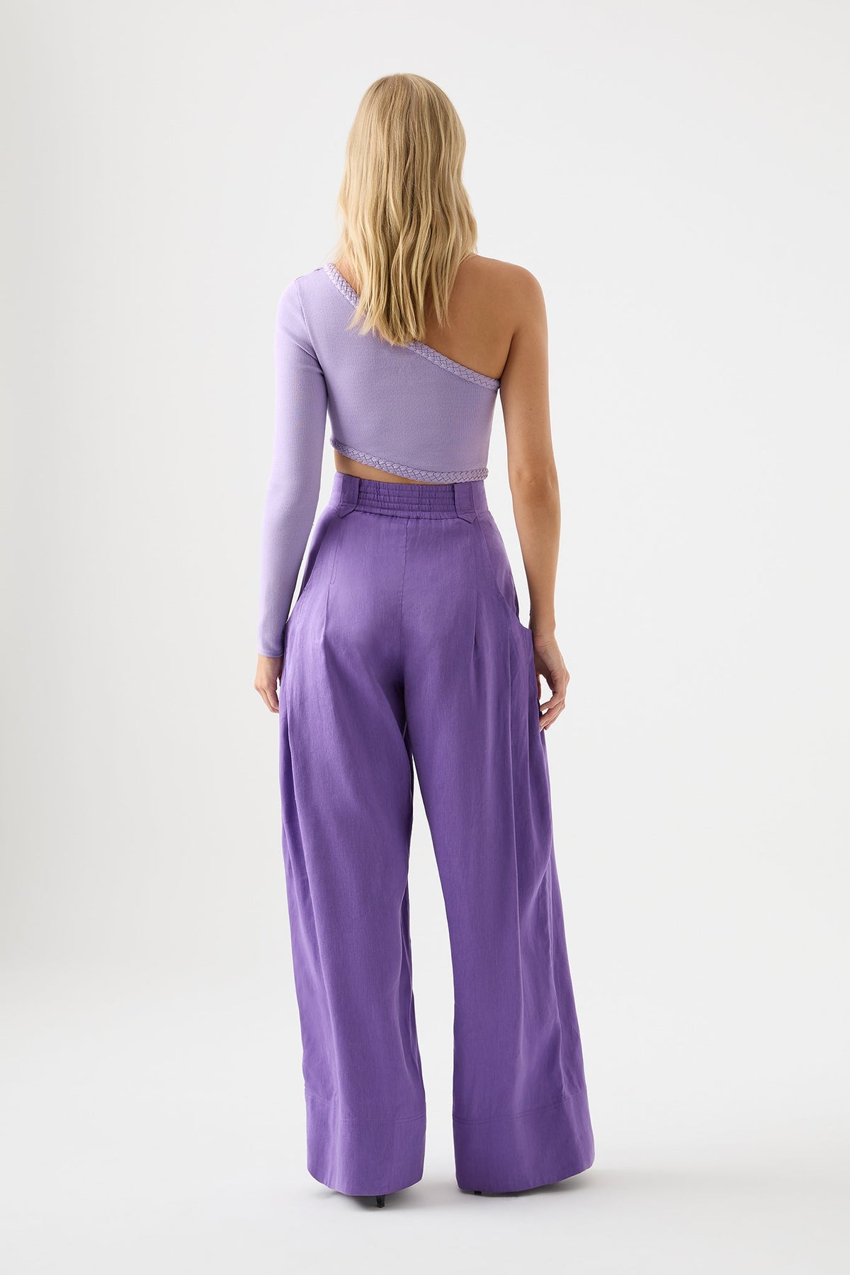 Women Equinox Pleated Wide Leg Pant | Aje