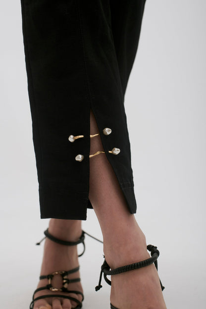 Women Zita Split Front Tapered Pant | Aje