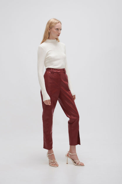 Women River Vegan Leather Pant | Aje