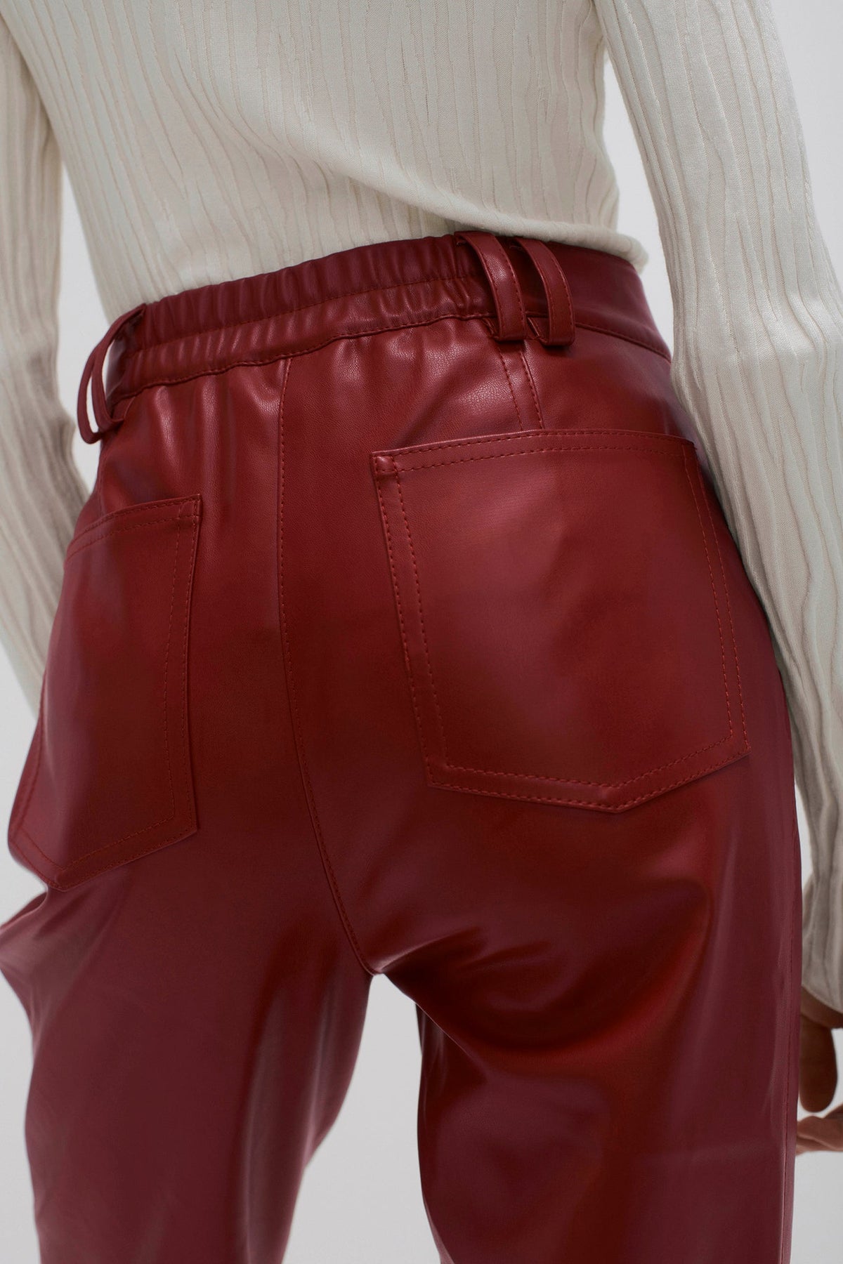 Women River Vegan Leather Pant | Aje