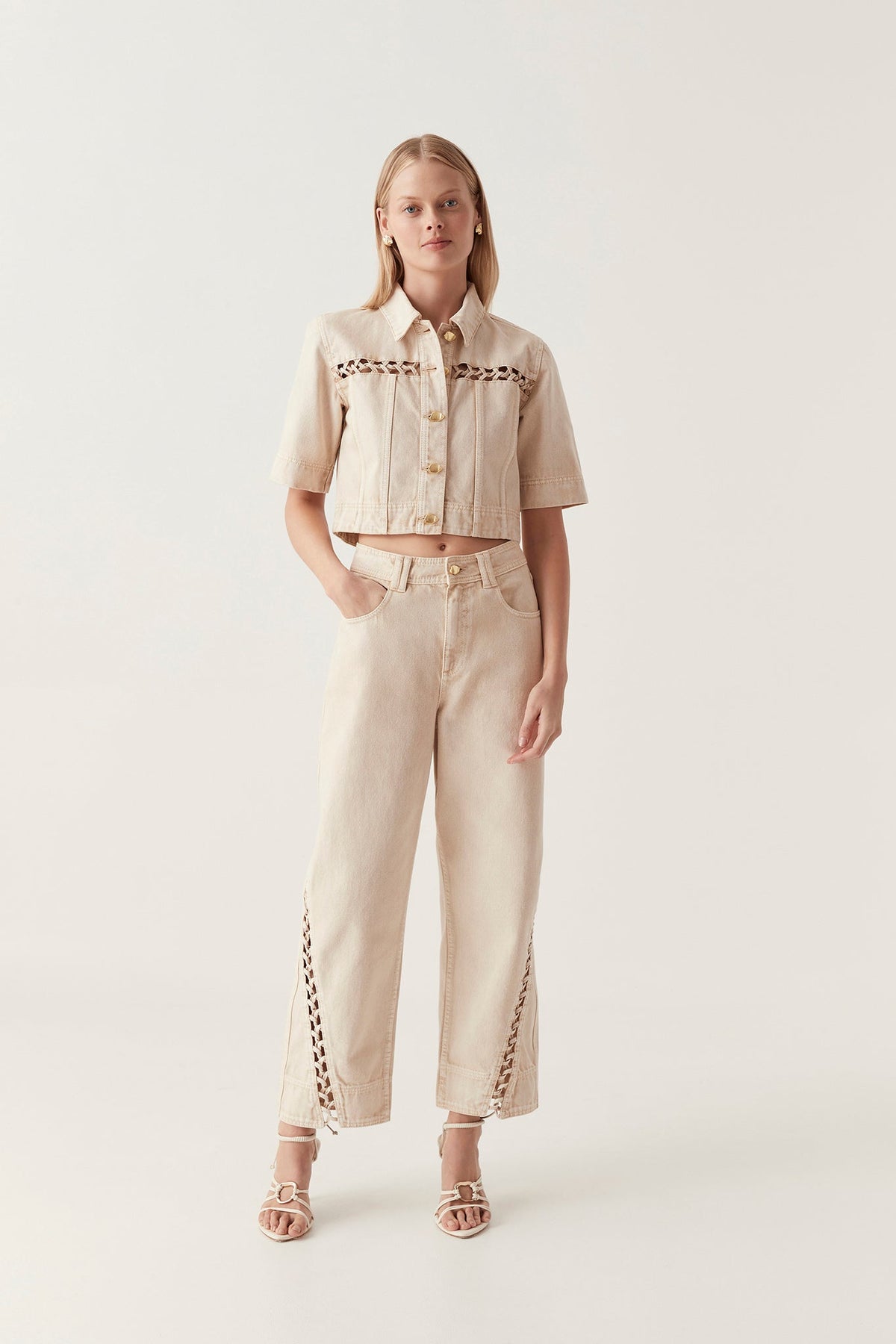 Women Effie Braided Denim Jeans | Aje
