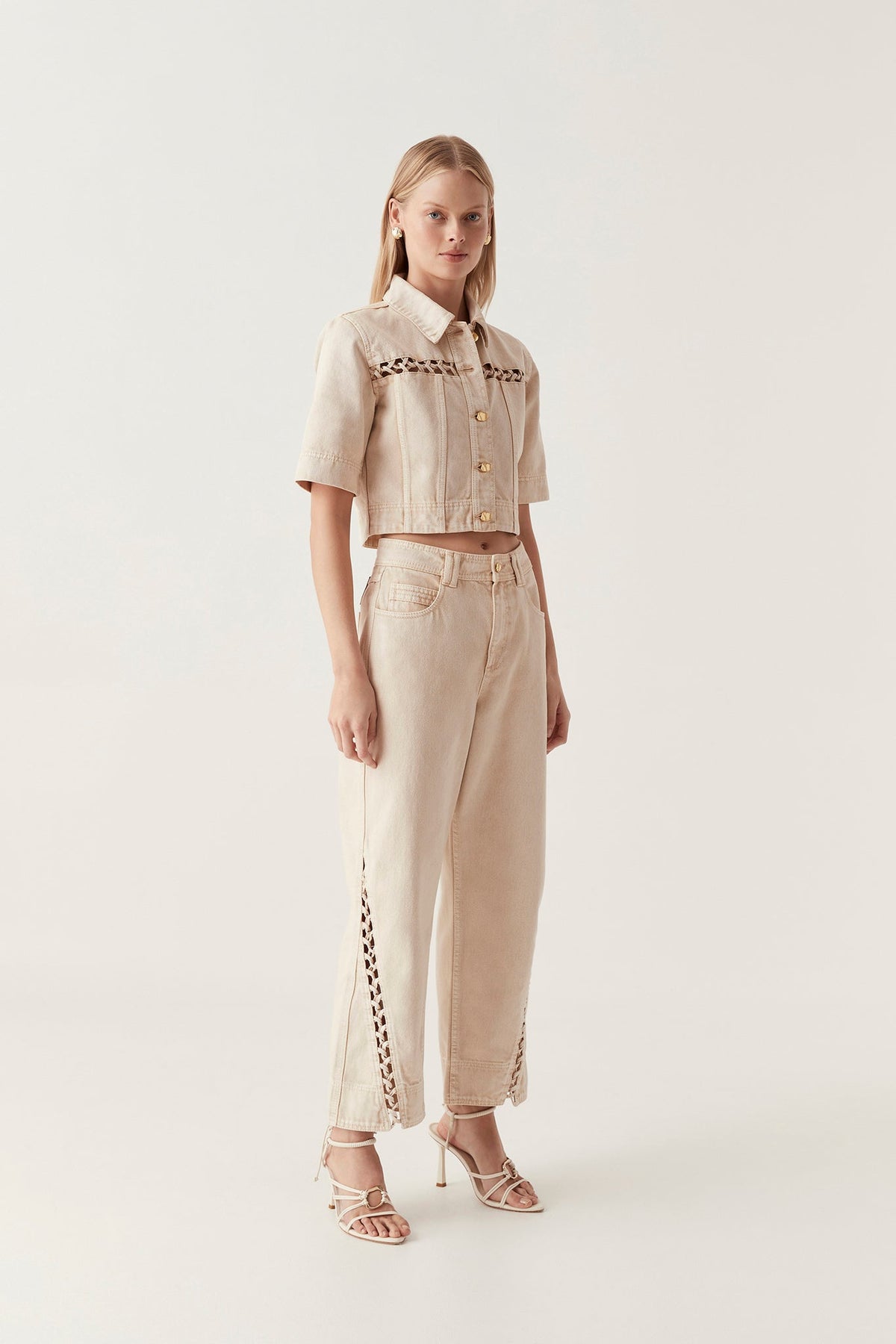 Women Effie Braided Denim Jeans | Aje