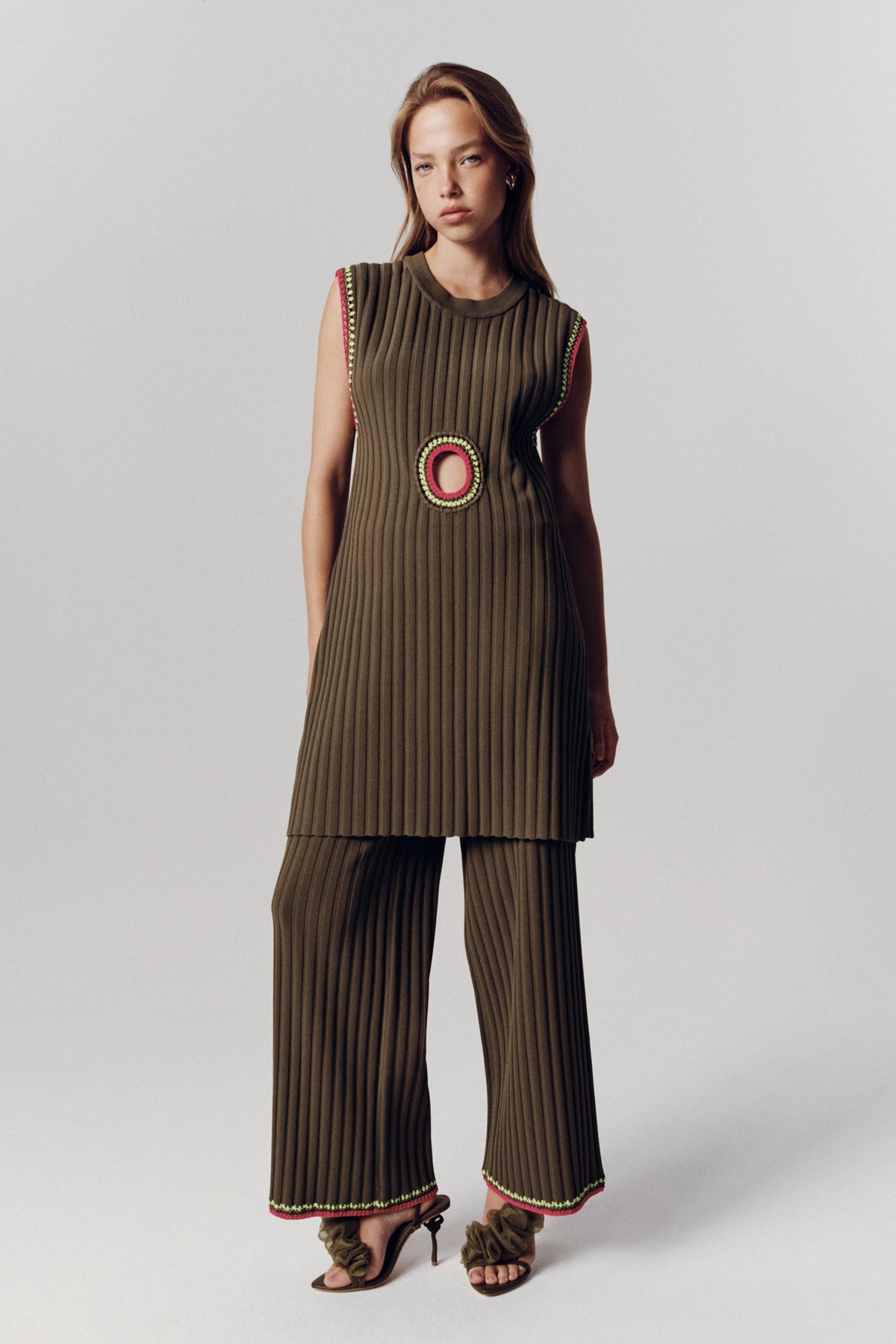 Women Tazia Crochet Edge Knit Pants | Aje