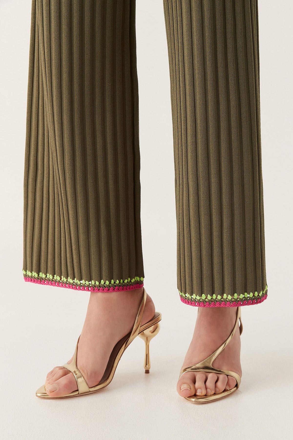 Women Tazia Crochet Edge Knit Pants | Aje