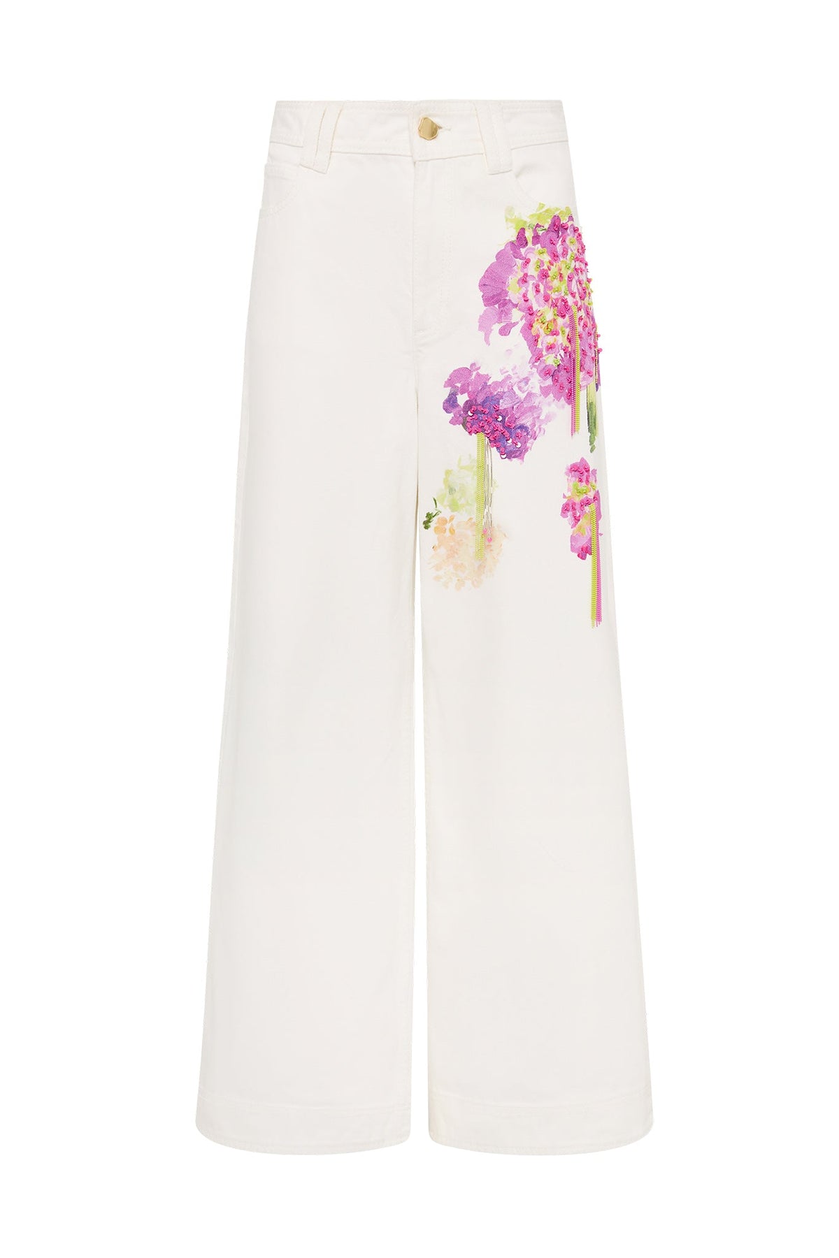 Women Flora Detail Wide Leg Jeans | Aje