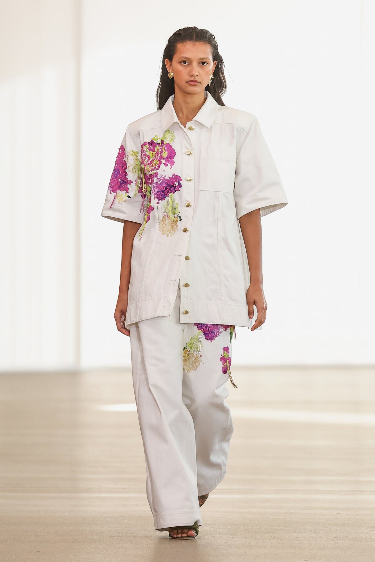 Women Flora Detail Wide Leg Jeans | Aje