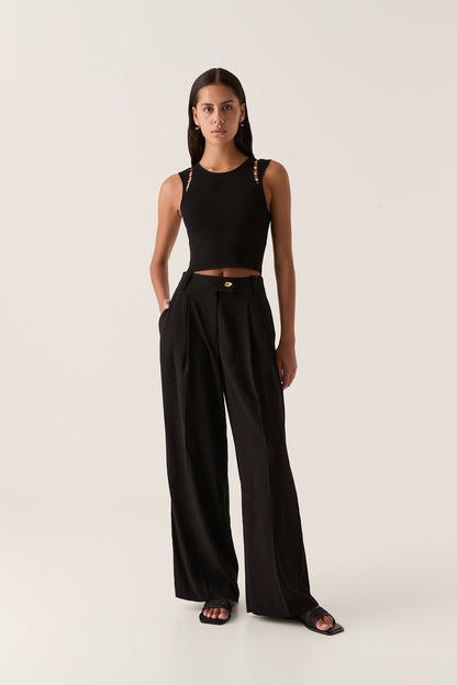 Women Harlem Pleat Front Pant | Aje