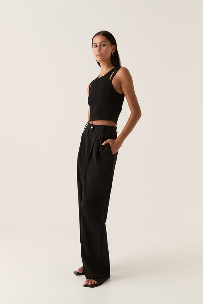 Women Harlem Pleat Front Pant | Aje