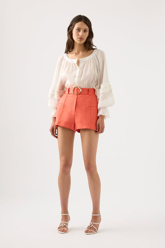 Women Aurora Pinstitch Utility Short | Aje