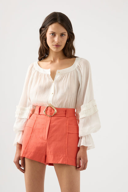 Women Aurora Pinstitch Utility Short | Aje