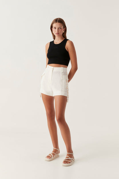 Women Escapade Ribbon Logo Short | Aje