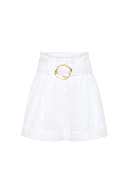 Women Byblos Belted Linen Short | Aje