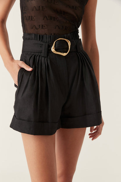 Women Byblos Belted Linen Short | Aje