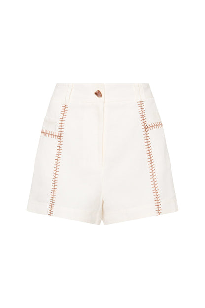 Women Sahira Barbstitch Short | Aje