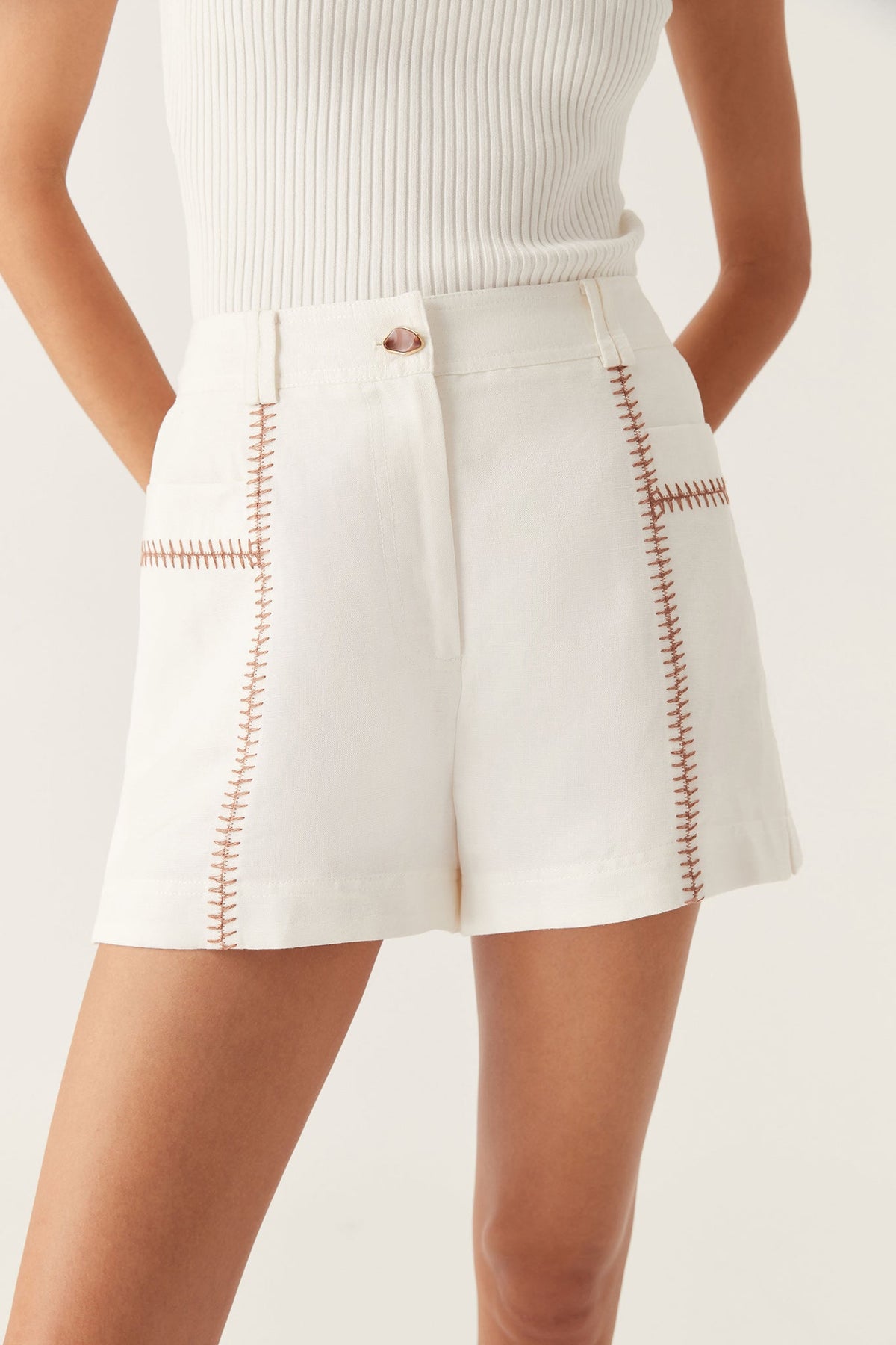 Women Sahira Barbstitch Short | Aje