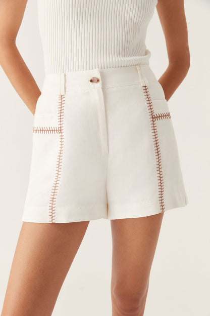 Women Sahira Barbstitch Short | Aje