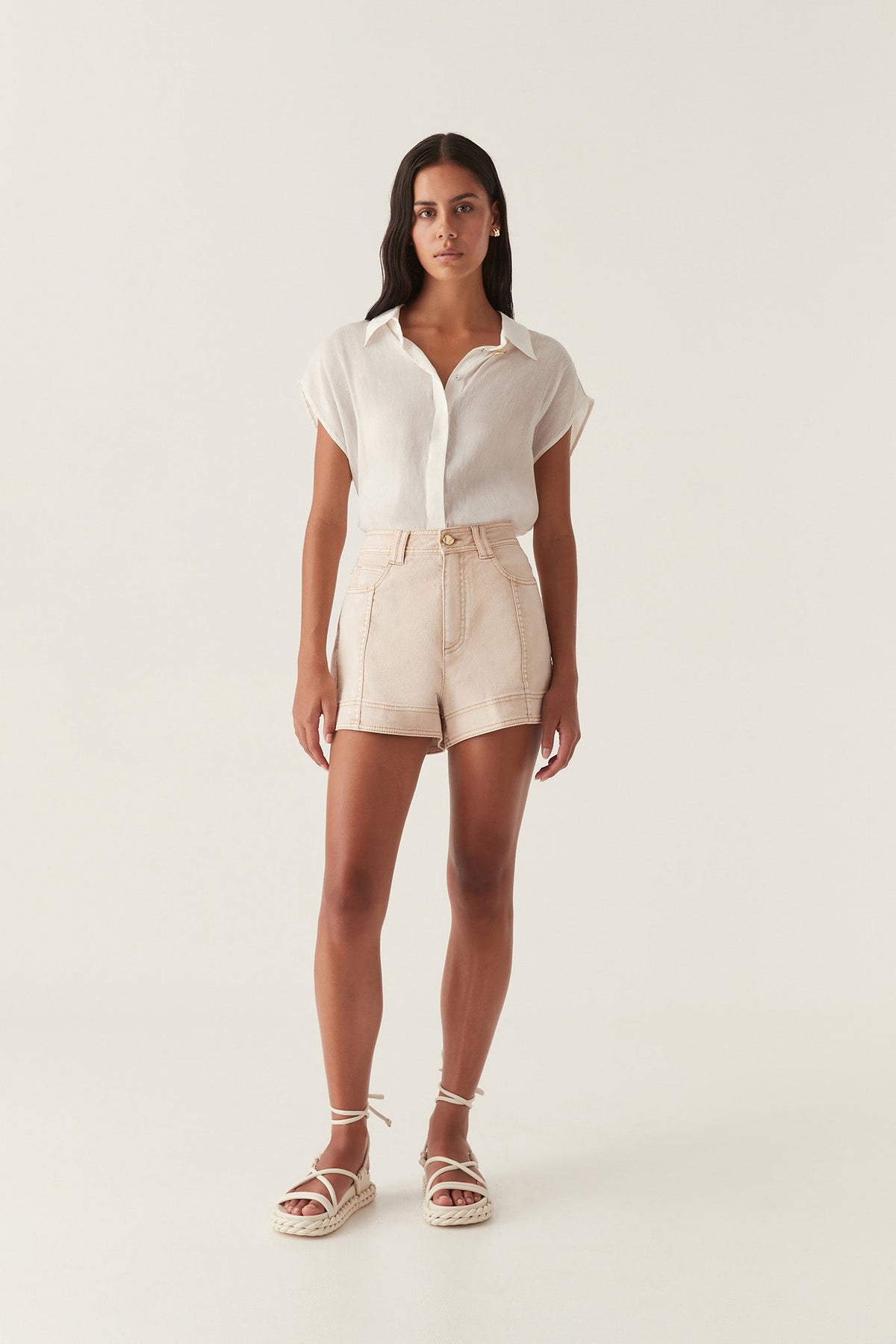 Women Lorah Denim Shorts | Aje