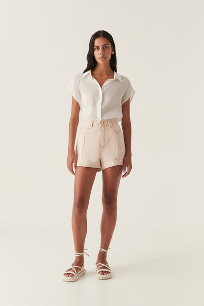 Women Lorah Denim Shorts | Aje