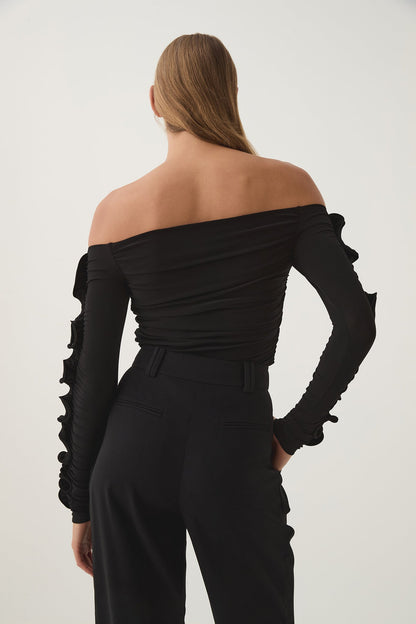 Women Regenerate Gathered Jersey Top | Aje