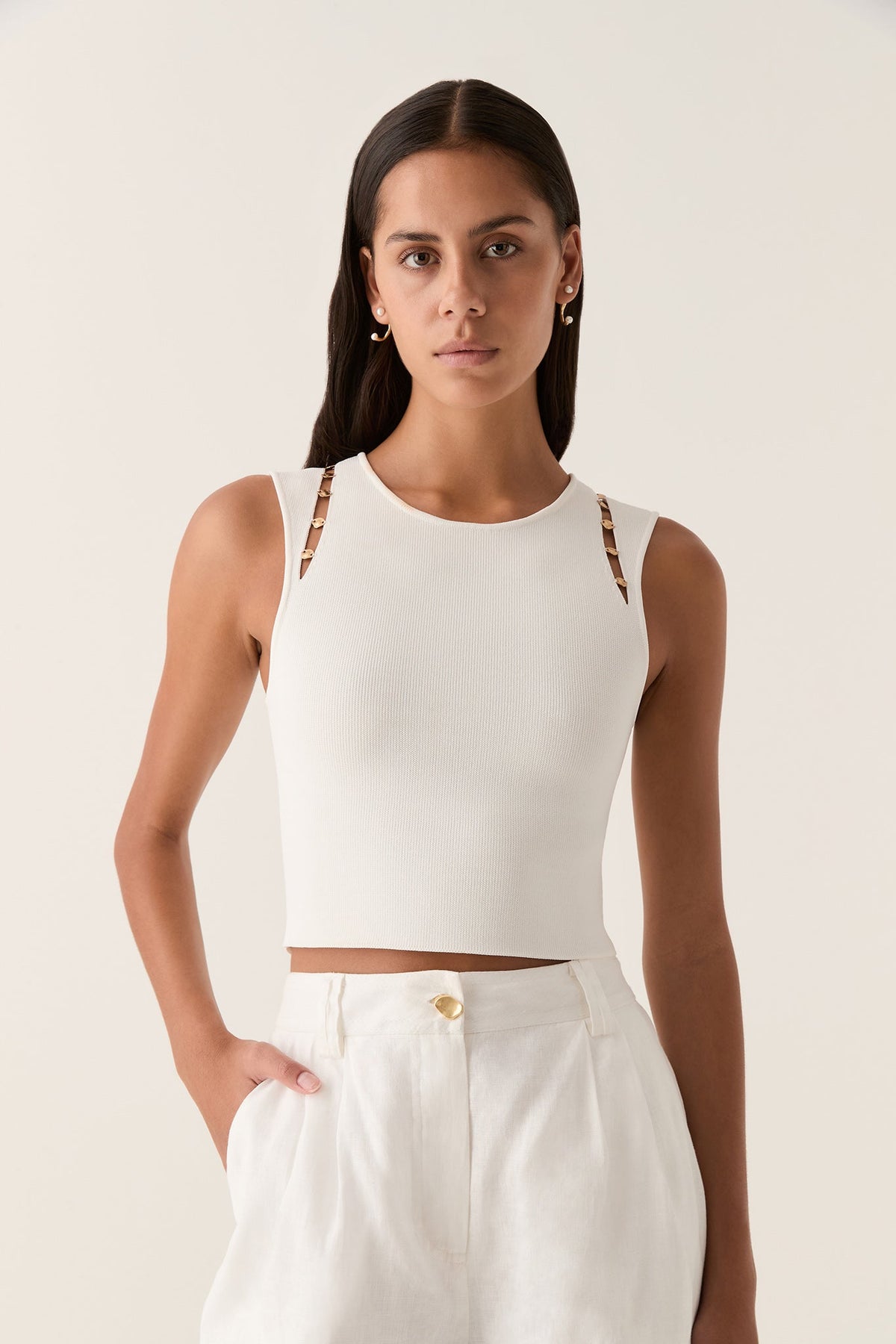 Women Juniper Trinket Knit Top | Aje