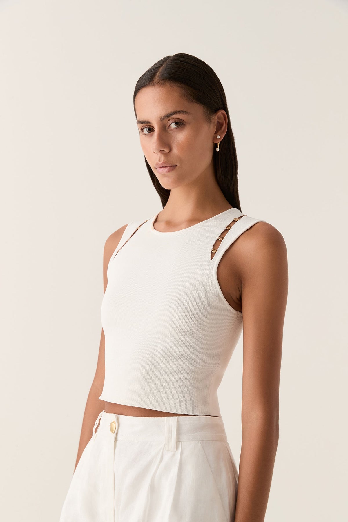 Women Juniper Trinket Knit Top | Aje