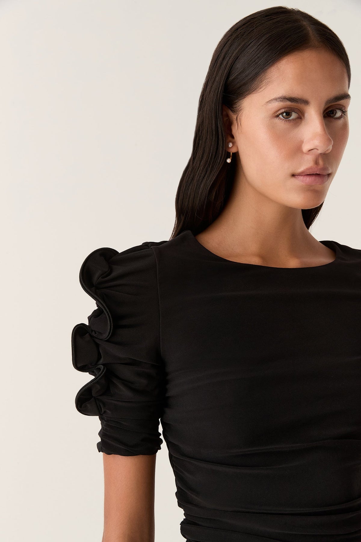 Women Elixir Gathered Jersey Top | Aje