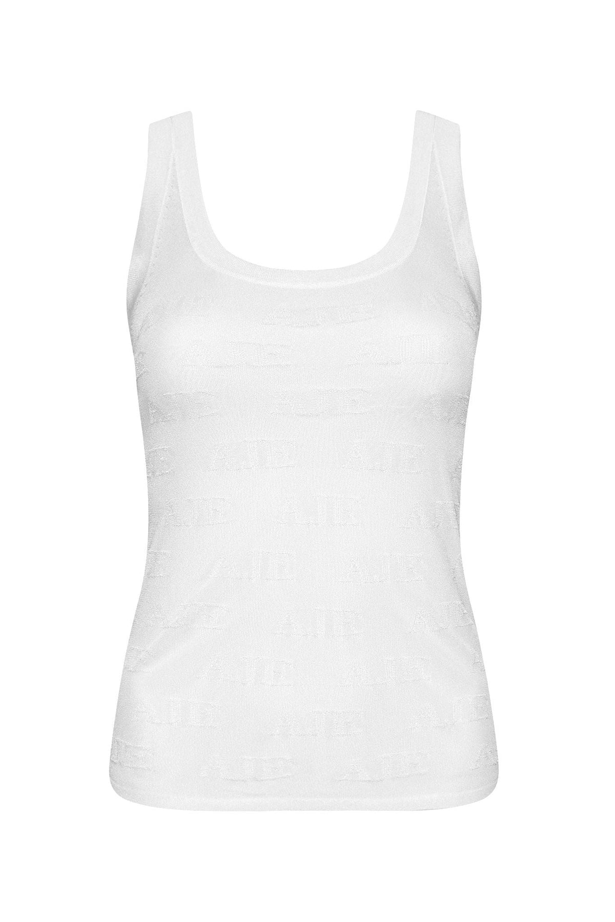 Women Method Logo Scoop Neck Tank | Aje
