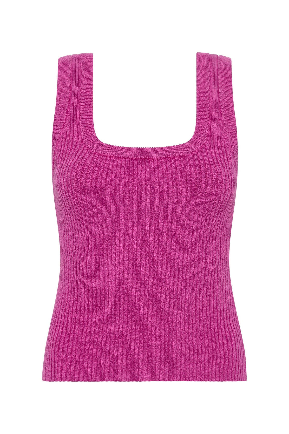 Women Bronte Scoop Neck Rib Tank | Aje