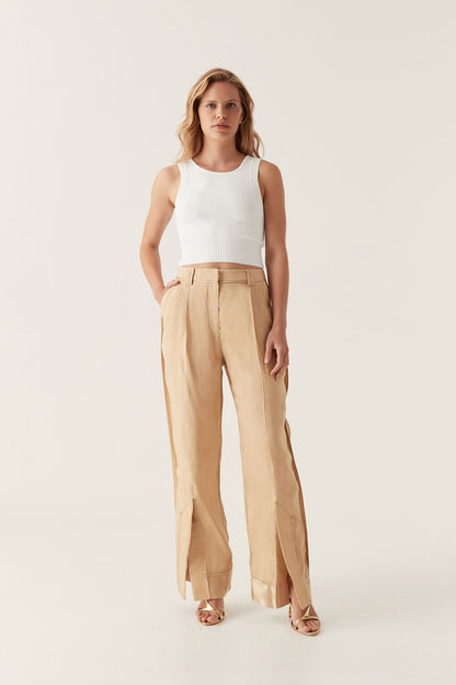 Women Saoirse Scoop Back Neck Top | Aje