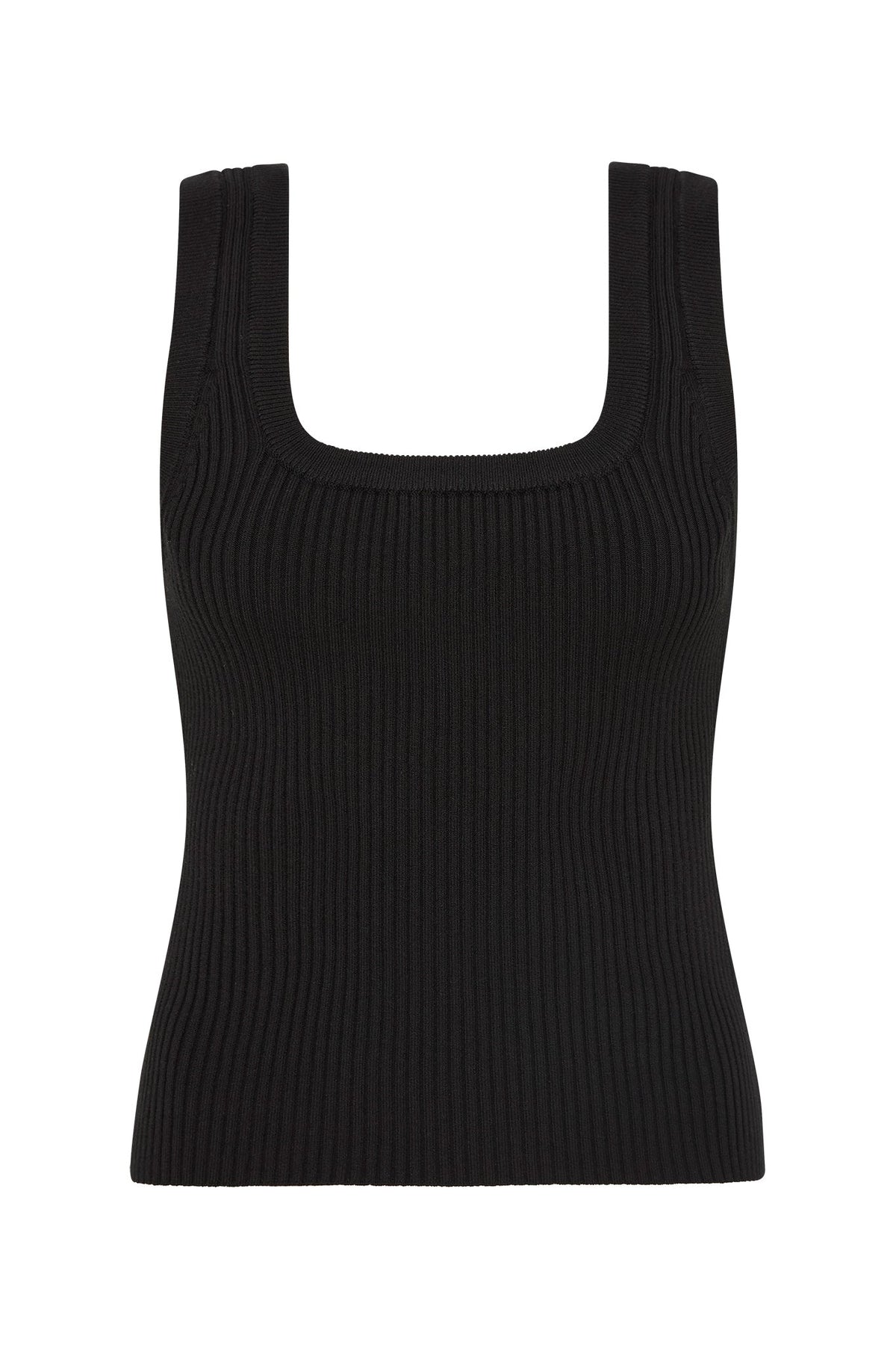 Women Bronte Scoop Neck Rib Tank | Aje