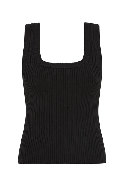 Women Bronte Scoop Neck Rib Tank | Aje