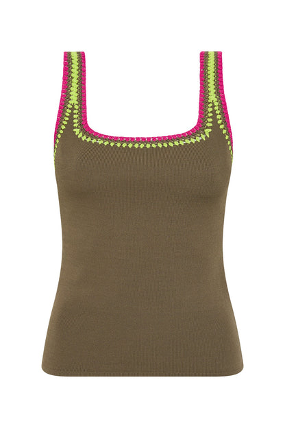 Women Tazia Crocheted Edge Tank | Aje