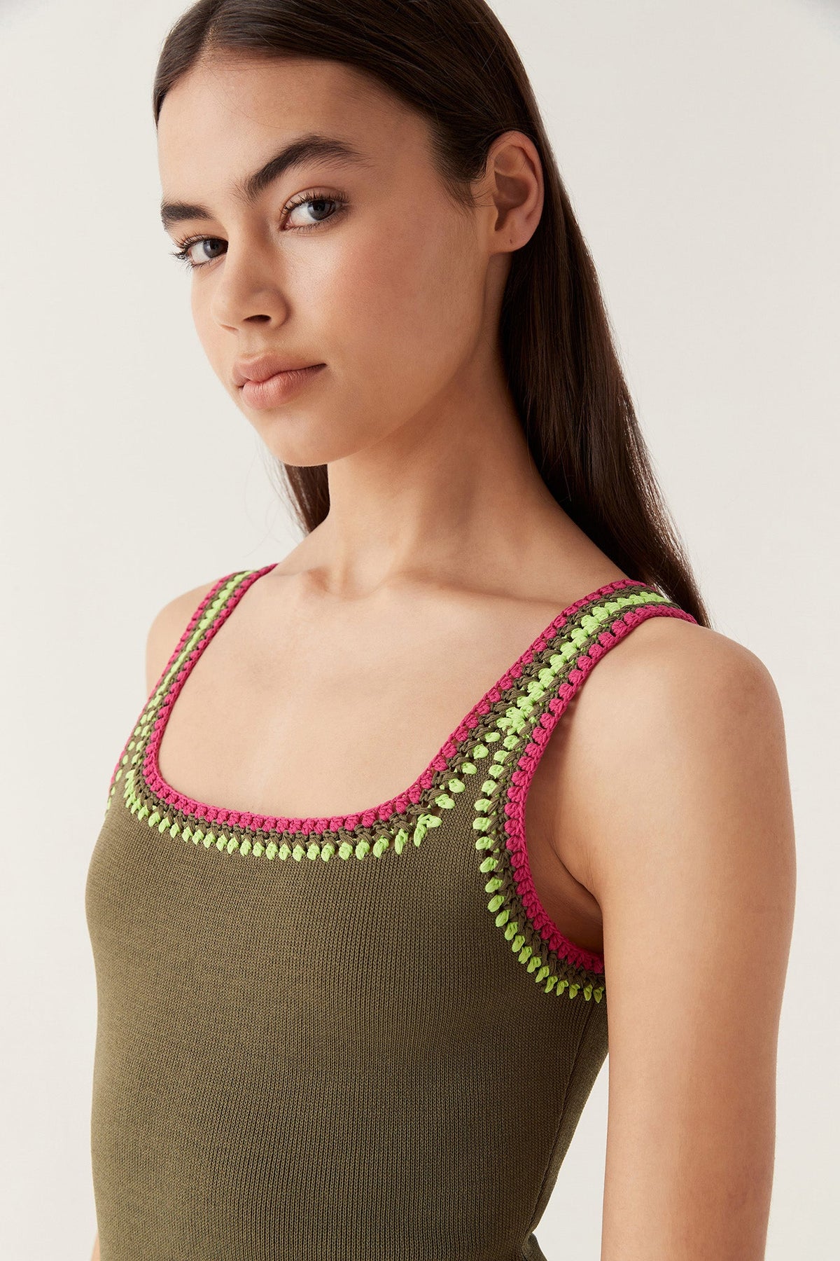 Women Tazia Crocheted Edge Tank | Aje