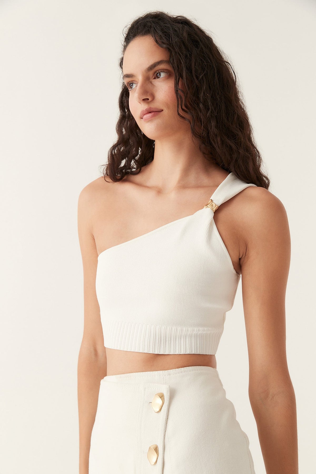 Women Anani Asymmetric Bustier Top | Aje