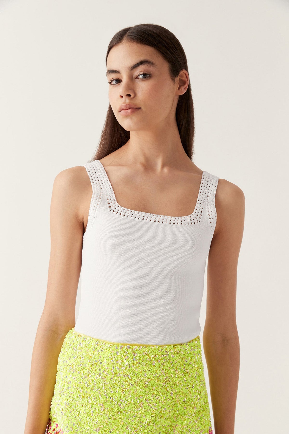 Women Tazia Crocheted Edge Tank | Aje