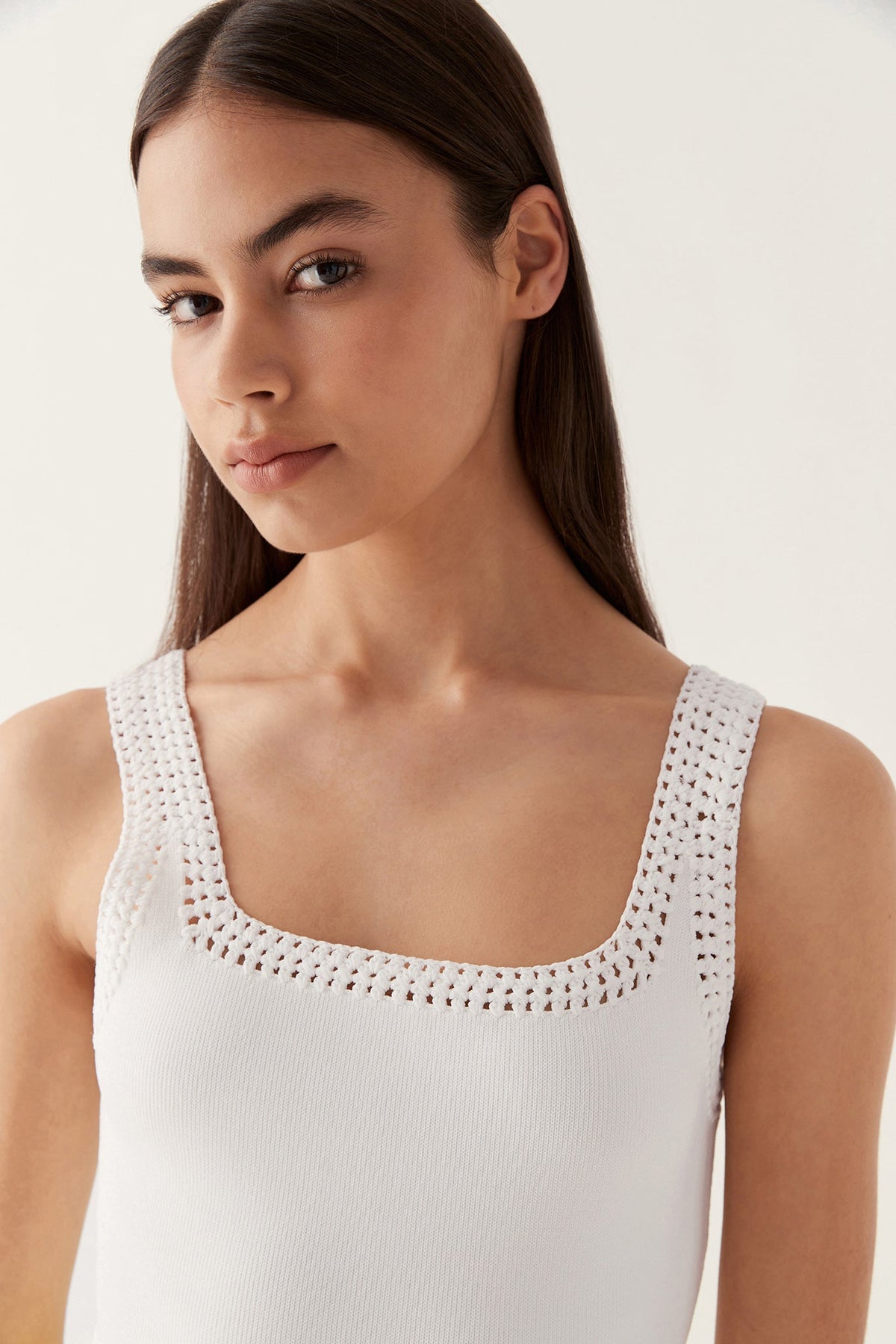 Women Tazia Crocheted Edge Tank | Aje