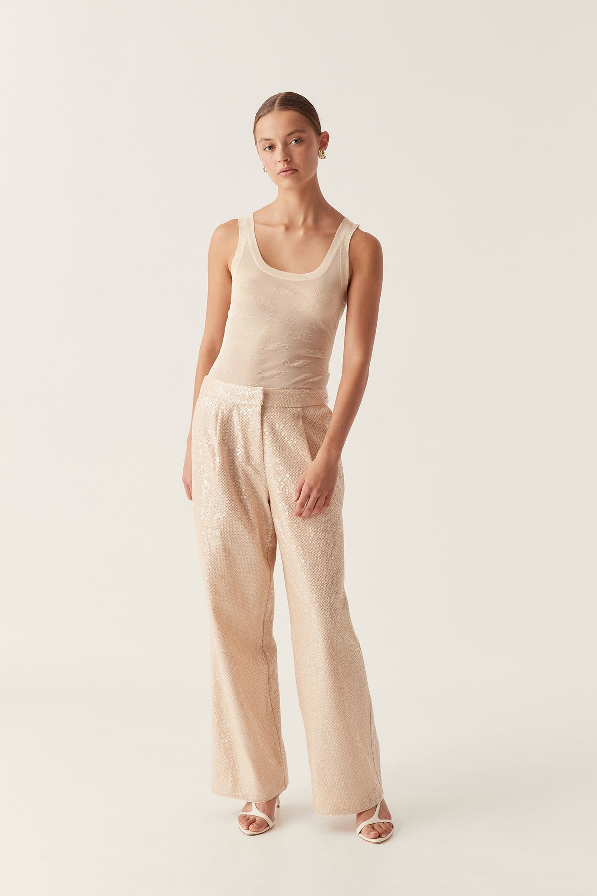 Women Method Logo Scoop Neck Tank | Aje