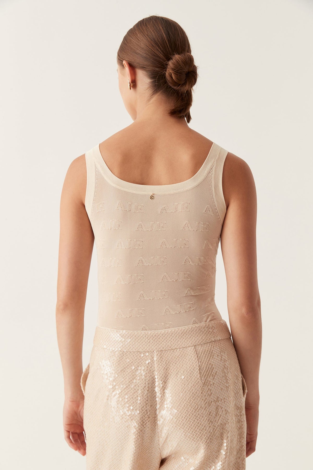 Women Method Logo Scoop Neck Tank | Aje