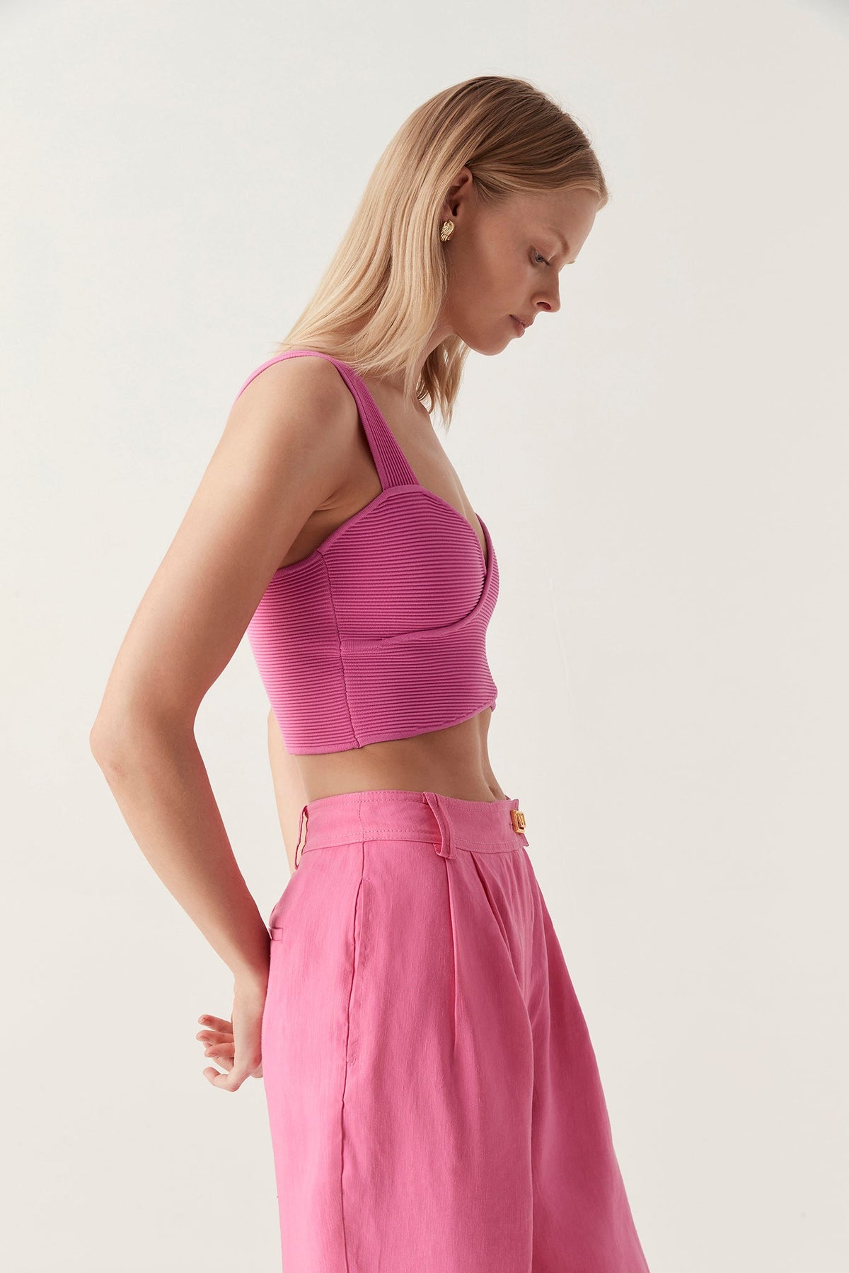Women Sybil Twist Knit Bustier | Aje
