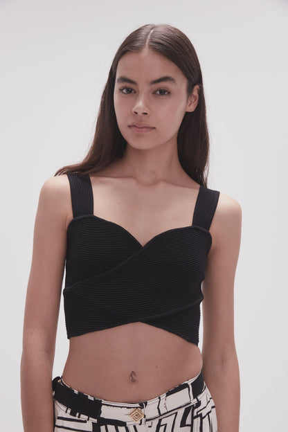 Women Sybil Twist Knit Bustier | Aje