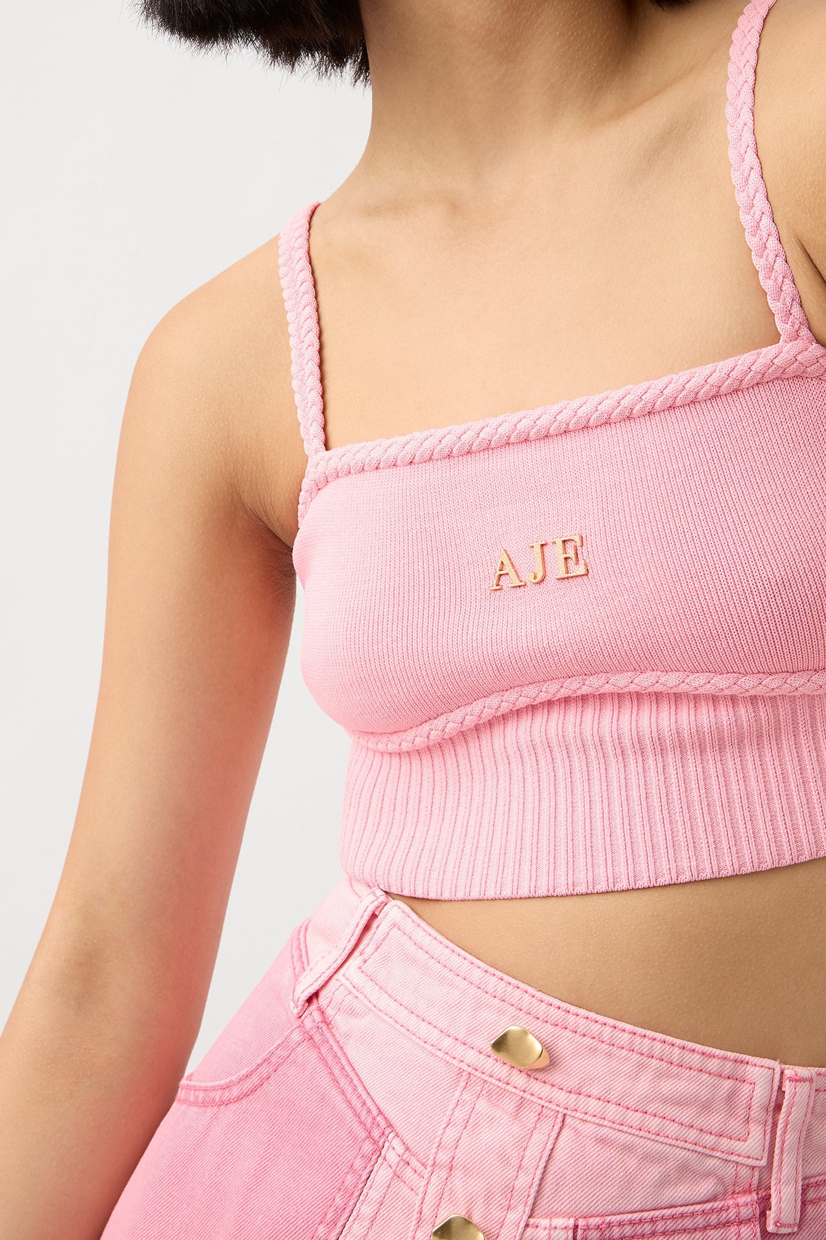 Women Ream Braided Crop Top | Aje