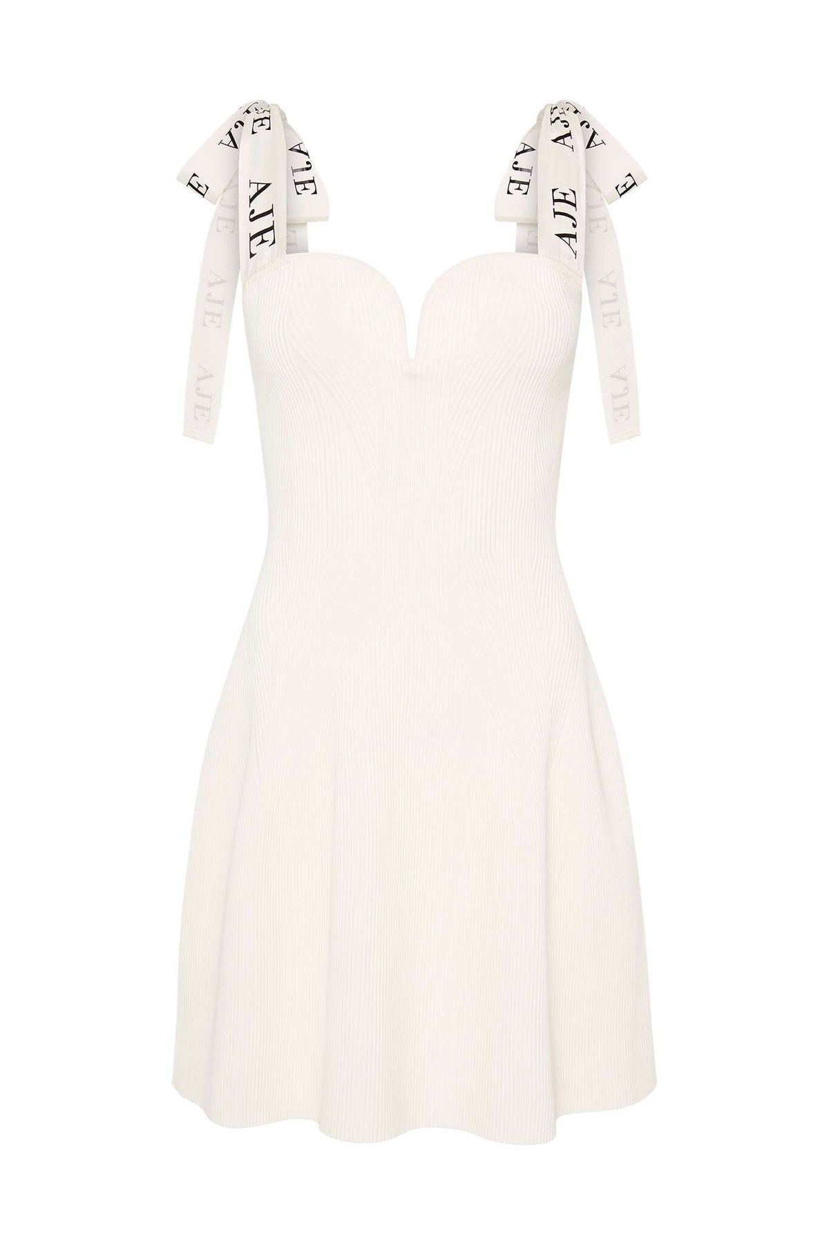 Women Amber Knit Tie Shoulder Mini Dress | Aje