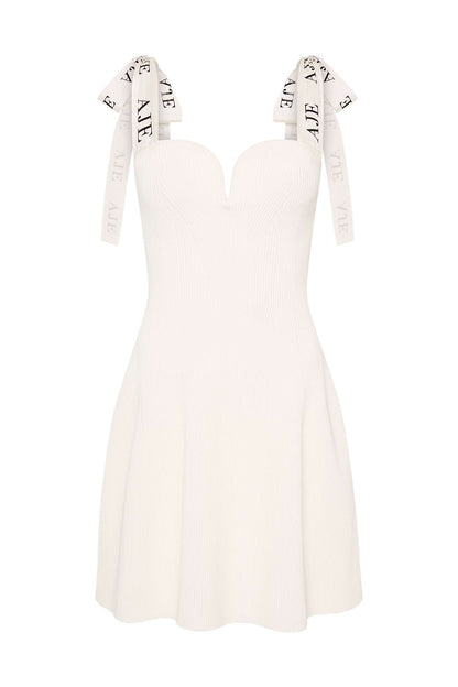 Women Amber Knit Tie Shoulder Mini Dress | Aje