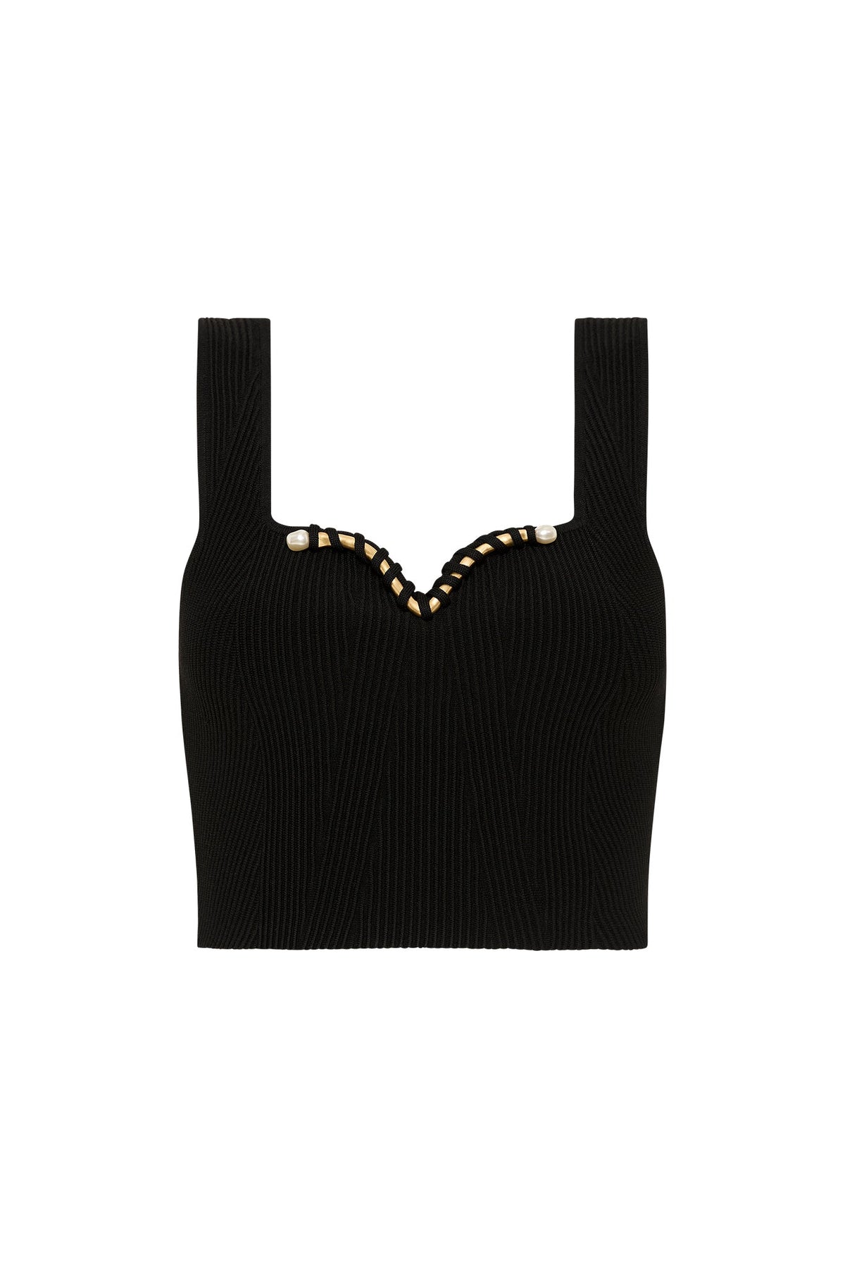 Women Goldfoil Metal Bar Bodice | Aje